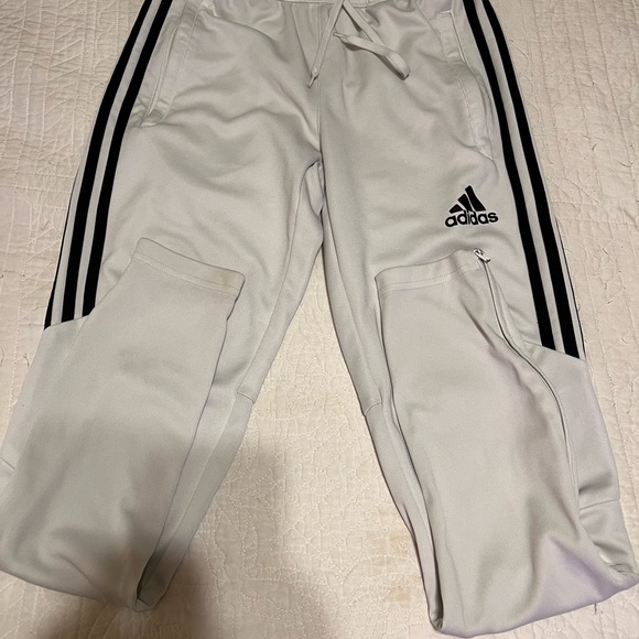 Adidas Men’s Small White Track/Jogger Pants - Picture 1 of 4